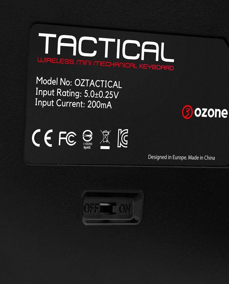 OZONE Tactical Wireless Mini Mechanical Keyboard User Guide